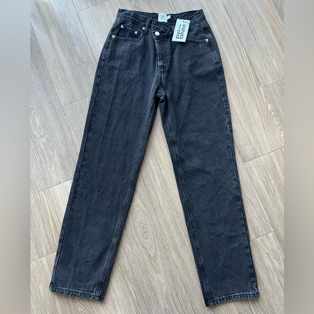 Princess Polly Womens Jeans Size 4 Holly Asymmetric Crossover Waist Straight